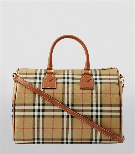 burberry small orchard bowling bag|Burberry medium check bowling bag.